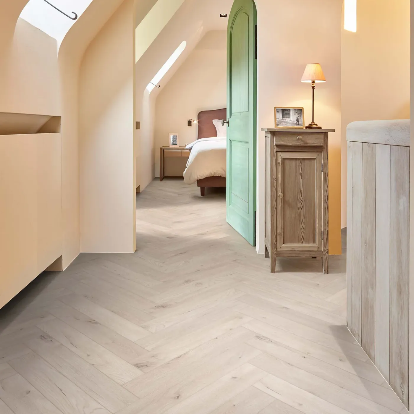 Korkvinyl COREtec Naturals Desert Fiskeben