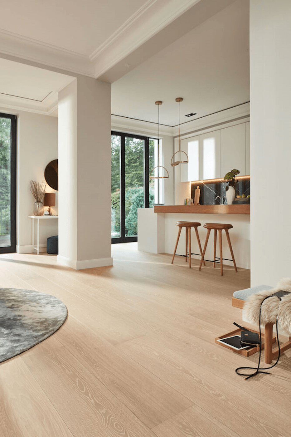 Herdet Tregulv - Saga Hardwood Skomvær Kremhvit