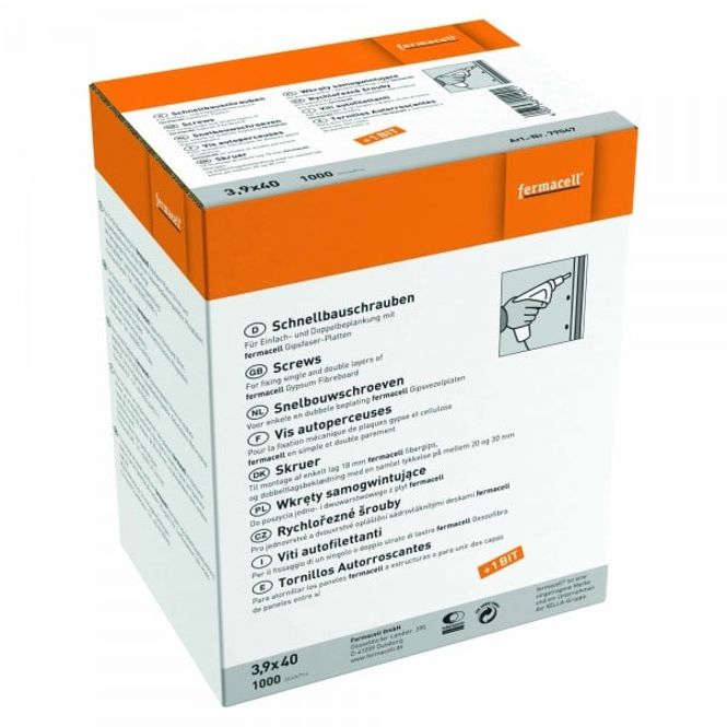 Hovedbilde Fermacell Fibergipsskruer - 3,9x30 mm - 1000stk Løse